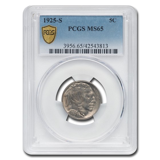 1925-S Buffalo Nickel MS-65 PCGS 1925-S Buffalo Nickel MS-65 PCGS